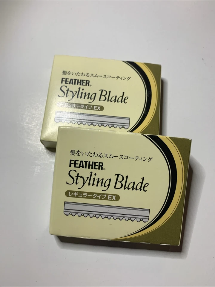 2 lâminas de barbear modeladoras de cabelo modeladoras de penas 10 unidades tipo regular EX - Imagem 1 de 1