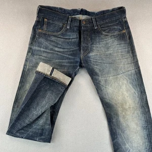 Pantalones de mezclilla Levis 501XX para hombre 32x32 ribete grande E LVC lavados rectos desgastados - Imagen 1 de 22