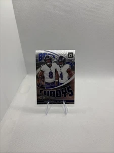 2024 PANINI DONRUSS OPTIC BEST TUDDYS LAMAR JACKSON ZAY FLOWERS #20 RAVENS - Picture 1 of 2