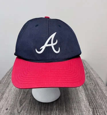 Twins Enterprise Men's Snapback Hat Blue Red Size OSFA Atlanta Braves - Image 1 of 4