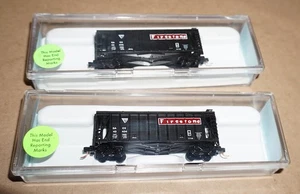 2 X J n J Special Run 9409-1/2 Firestone 40' Airslide N Scale Rd 43434/43445. - Picture 1 of 4