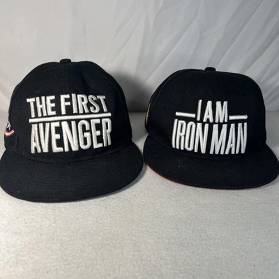 The First AVENGER & I Am Iron Man - Juego de 2 sombreros - 🔥🔥🔥🔥 ¡¡¡¡Tan genial!!!!! Foto 1 de 4