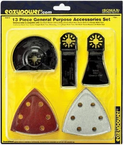13 piece Eazypower General Purpose Accessories Set Tool Saw Blade Emery Scraper - Picture 1 of 1