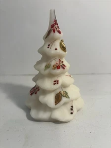 NEUWERTIG Fenton Goldene Tannenzapfen weiß Weihnachtsbaum Rebhuhn signiert Vintage 1994 - Bild 1 von 6