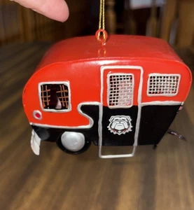 Team Sport Amerika Metall Georgia Bulldoggen Camper Ornament Neu mit Etikett Go Dawgs - Bild 1 von 9