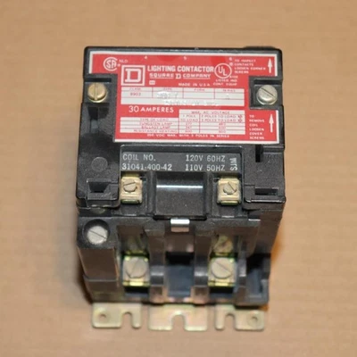 Square D 8903 SMG-1 A Lighting Contactor 30A 3P Coil 110/120V 50/60Hz 8903SMG1A - Image 1 of 4