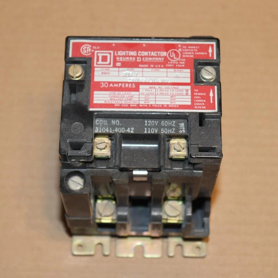 Square D 8903 SMG-1 A Lighting Contactor 30A 3P Coil 110/120V 50/60Hz 8903SMG1A - Image 1 of 4