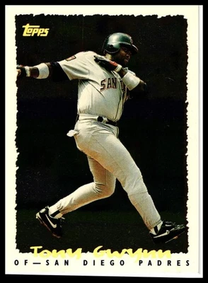 1995 Topps #228 Tony Gwynn CyberStats (Spectralight) - Image 1 of 2