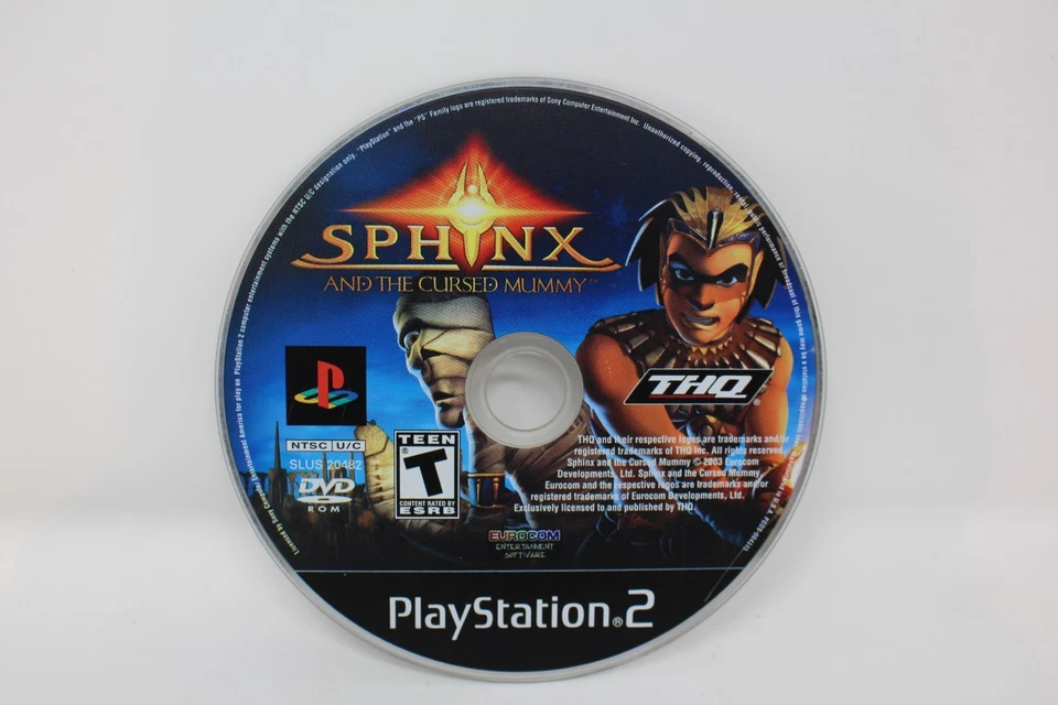 Sphinx And The Cursed Mummy - Sony Playstation 2 PS2 Disc Only - Image 1 of 1