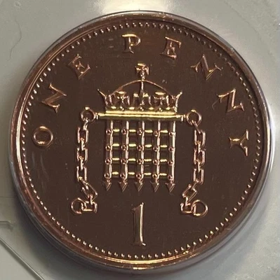 Great Britain 1 Penny 2002 - Portcullis - Brilliant Uncirculated - Image 1 of 3