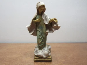 1986 Jungfrau Maria Himmelfahrt religiöse Figur Statue 10" Made in Italy HARZ - Bild 1 von 12