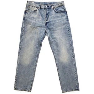 Gap Jeans Original Straight Leg Button Fly Light Blue Wash Denim Mens 36 x 32 - Picture 1 of 17