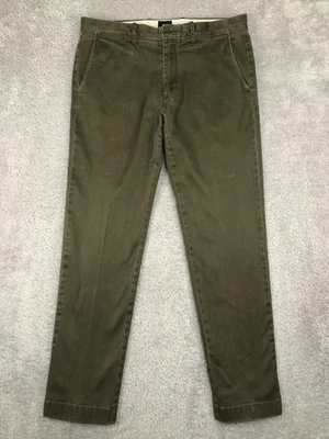 Pantalones J Crew 770 para hombre 34x30 (etiqueta 32x30) verde recto Foto 1 de 4
