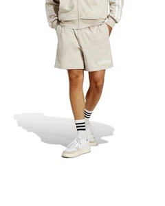 Pantaloncini Shorts UOMO Adidas Linear Single Jersey Beige Cotone - Imagen 1 de 14