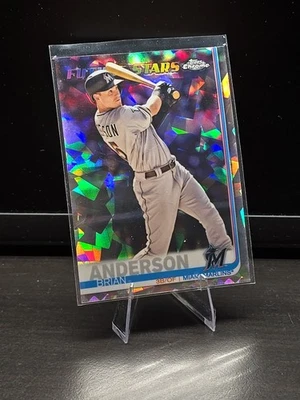 Topps Chrome Sapphire Edition Future Stars 2019 Brian Anderson #212 Marlins Foto 1 de 2