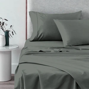 Sábanas puras 100 % algodón divididas tamaño king, 600 hilos algodón grapado largo... - Imagen 1 de 7