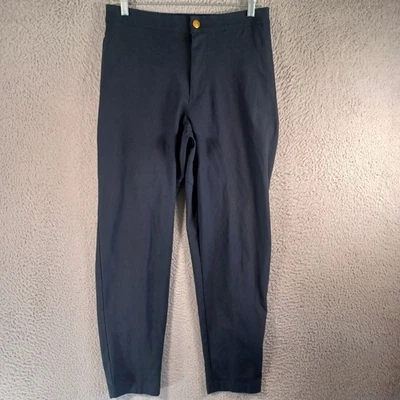 VRST Mens Dark Blue Pants Size Medium Slim Taper Zip Snap Button Drawstring Soft - Image 1 of 4