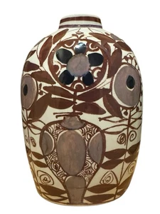 Royal Copenhagen Midcentury Danish Modern Fayence Vase Kari Christensen - Bild 1 von 7