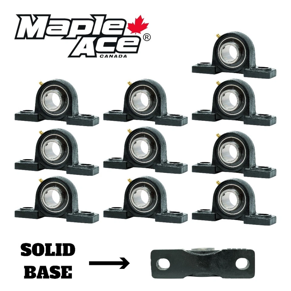 UCP205-16 Rolamento de bloco de travesseiros 1" furo, 2 parafusos, auto-alinhamento, base sólida Qtd. 10 - Imagem 1 de 4