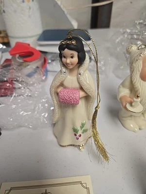 NIB Lenox Disney Snow White and the Seven Dwarfs Ornament Collection Complete - Image 1 of 4