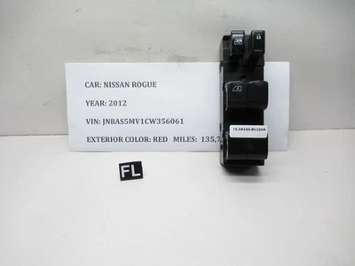 2008-2013 Nissan Rogue Front Left Window Control Switch 254011VK0A OEM - Image 1 of 4