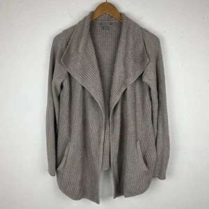 Barefoot Dreams Cozychic Lite Women's Medium Open Front Waffle Knit Cardigan - Picture 1 of 11