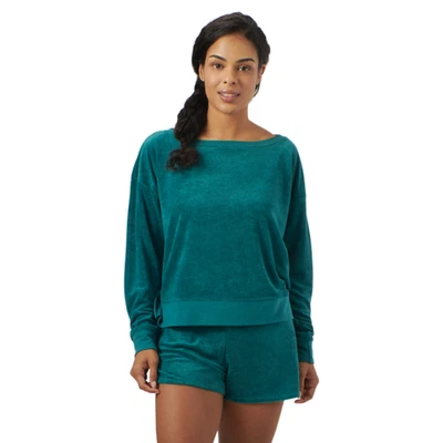 Women's XL Sea-Doo  Teal Terry Sweatshirt Pullover NWT - Image 1 of 3