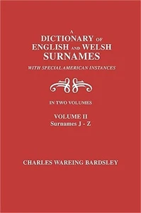 A Dictionary of English and Welsh Surnames, with Special American Instances. in - Picture 1 of 1