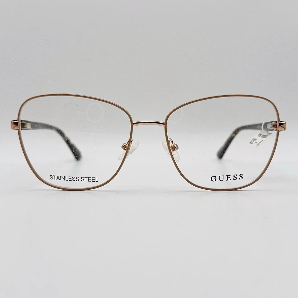 Gafas Guess Mujer Ovaladas Rosa Marrón Cateye Logo Mod. GU 2815 Nuevo Foto 1 de 4