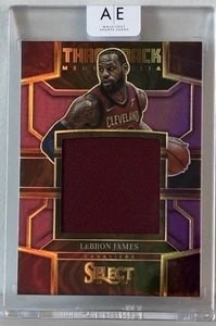 2022-23 Panini Select Prizm 🏀🔥Throwback LeBron James GAME USED Patch #09/99 - Picture 1 of 3