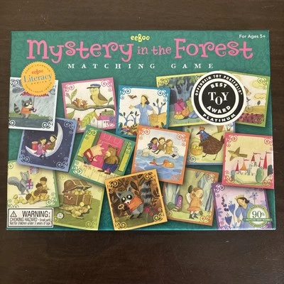 eeBoo Mystery In The Forest Animals Enchanted Memory Matching Game BestToy Award - Image 1 of 4