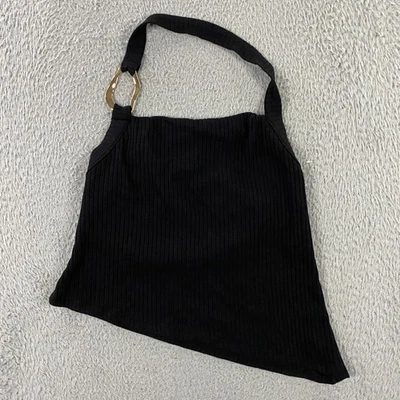 Top tejido Reformation Ramona talla pequeña elástico halter acanalado NUEVO Foto 1 de 4