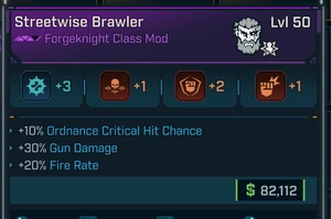Borderlands 4⭐STREETWISE BRAWLER ⭐MOD CLASSE AMON⭐DANNI DA PISTOLA⭐TASSO DI FUOCO - Foto 1 di 1