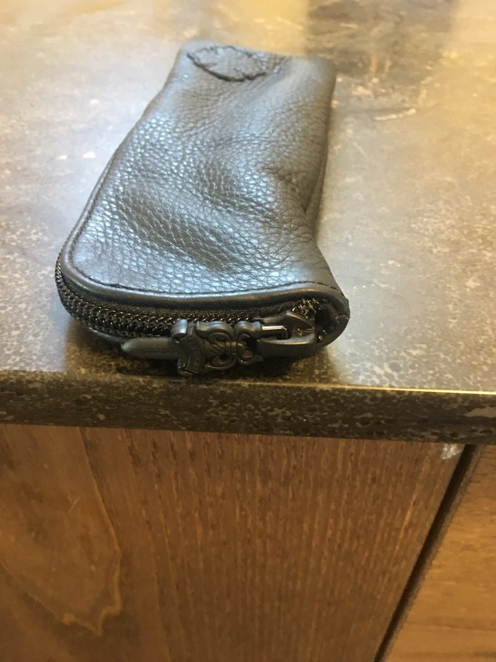 Chrome Hearts Leather Sunglasses Case – Premium Black Leather - Image 1 of 4