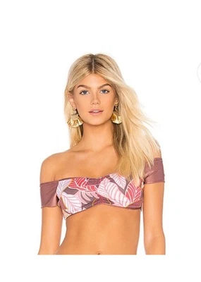 New Maaji 4 Way Style Off the Shoulder Reversible Swim Top Size Medium - Image 1 of 4
