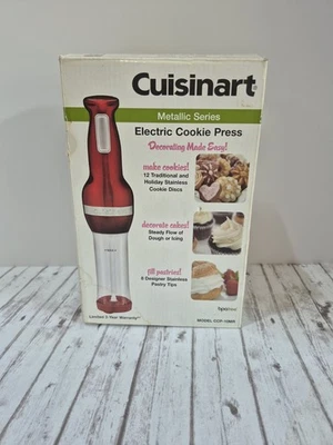 Электрический пресс для печенья CUISINEINART серии Metallic CCP-10MR красный *БЕЗ ПОДСКАЗОК* - Изображение 1 из 4