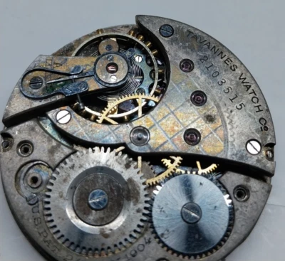 Vintage Tavannes 15s Movement U.S. Pat 24 May 1904 Ser. #2103515 *Parts/Repair* - Image 1 of 4