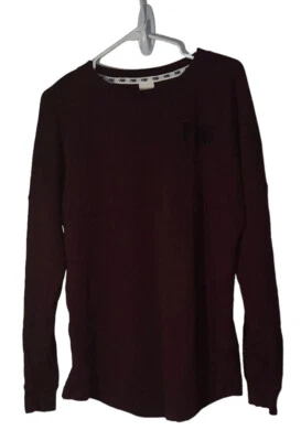 Sudadera ROSA Victorias Secret Talla Pequeña Granate Logo Geométrico LEER Foto 1 de 4