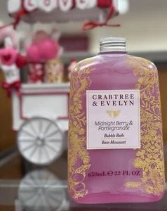 Crabtree & Evelyn MIDNIGHT BERRY & POMEGRANATE Bubble Bath 22 Fl Oz /650ml - Picture 1 of 1