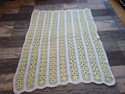 Margarita ganchillo afgano, tiro de sofá, edredón de cama, manta de resorte, manta reclinable Foto 1 de 4