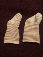 Kirsten Birthday Socks Tan Striped Pleasant Company American Girl