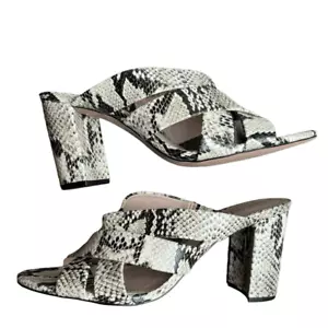 Schutz | Sandalias estampado animal en relieve con tacones | Mules talla 9 - Imagen 1 de 10