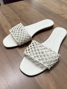 Melvin & Hamilton Sandalen Pantoletten geflochtes Leder Beige  Gr 40 NEU! - Bild 1 von 3