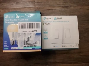 Set Of Kasa Smart Dimmable Light Bulbs Alexa & Google Home 3-Way Kit - Picture 1 of 4