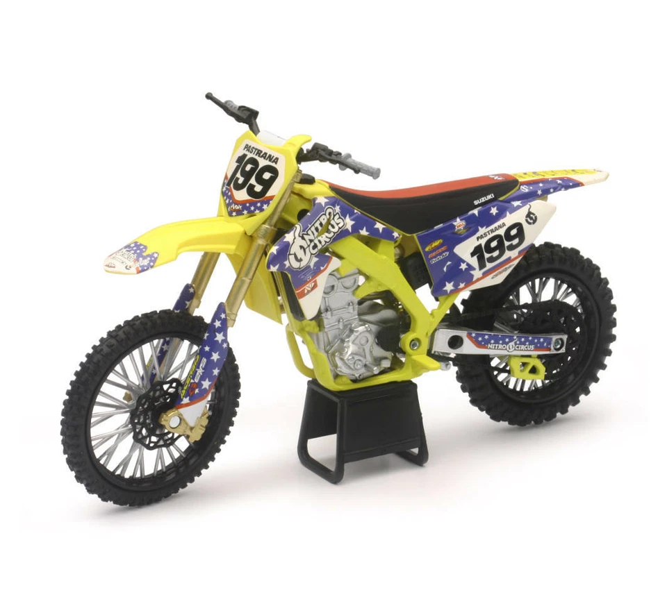 New-Ray Replica 1 12 Race Bike Suzuki Rmz450 Travis Pastrana NITRO Circus 57993