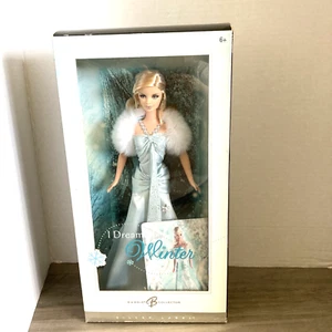 Muñeca Barbie Mattel 2005 etiqueta plateada vintage Sueño con invierno - Imagen 1 de 12