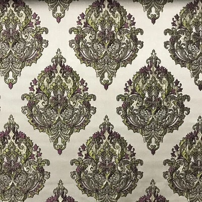 Damask Motifs Jacquard Fabric, 54" Wide for Upholstery Windows Chair Craft, Yard - Image 1 of 4