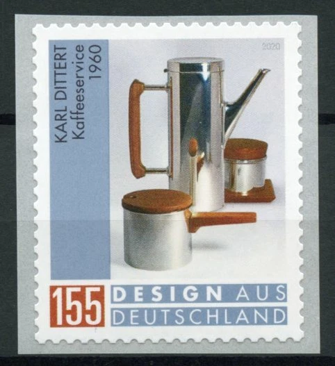 Germany Art Stamps 2020 MNH Design Coffee Service Karl Dittert 1v S/A Coil Set - Image 1 of 1