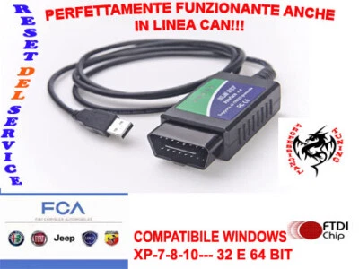 AUTODIAGNOSI OBD2-AGGIORNATA AL 2023+ADATTATORE TIPO1-FIAT CROMA-RESET SERVICE - Immagine 1 di 2