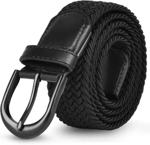 Stretch elastisch Stoffgürtel Flechtgürtel Damen Herren Gürtel dehnbar 120 cm - Bild 1 von 4